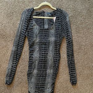 Black and white dress